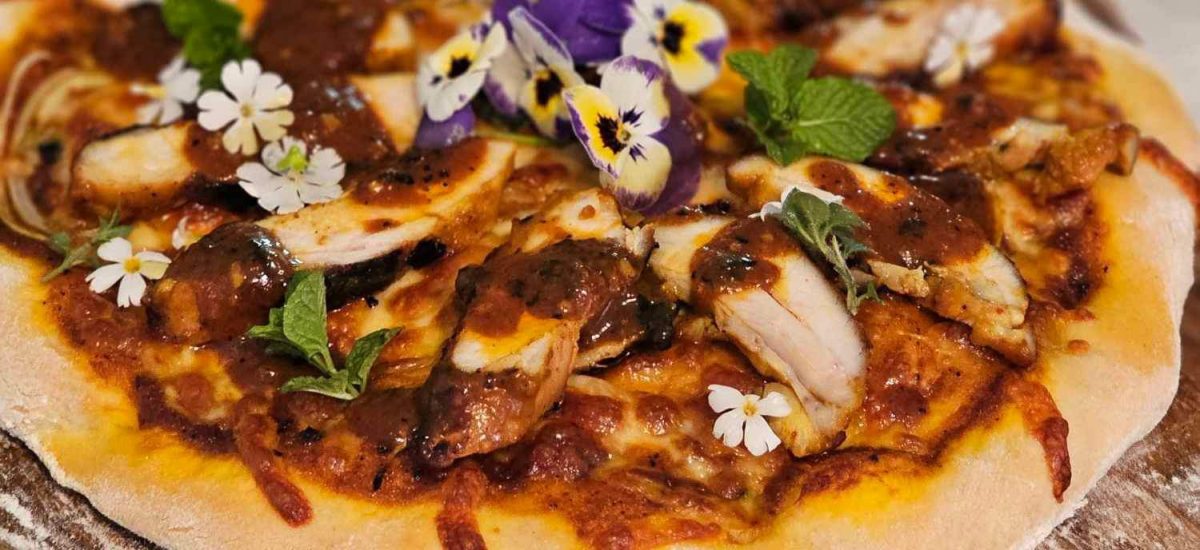 Malaysian Chicken Satay Pizza